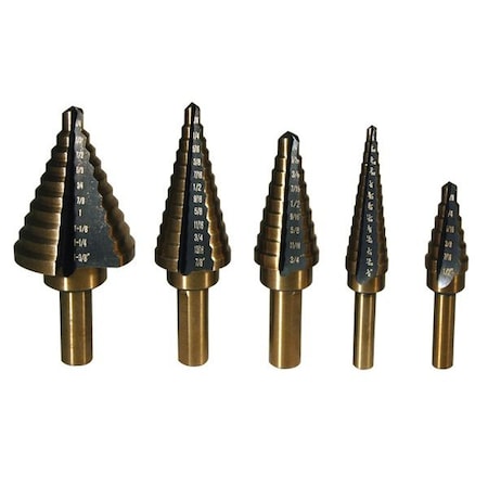 Atd Tools ATD 5-Piece Step Drill Bit Set 9200